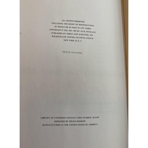 1964 Hardcover “My 55 Ways to Lower Your Golf Score” by Jack Nicklaus - Picture 3 of 7